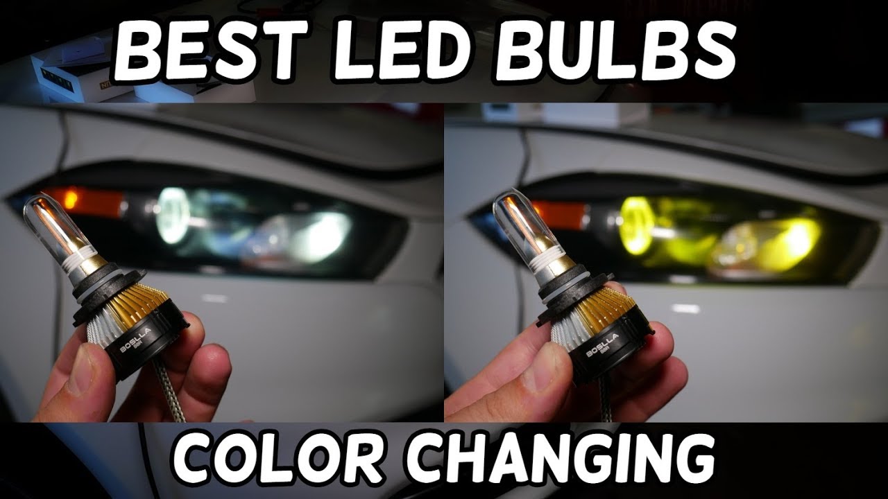 LED HEADLIGHT BULB INSTALLATION ON DODGE BY BOSLLA. COLOR CHANGING LED HEADLIGHT BULB