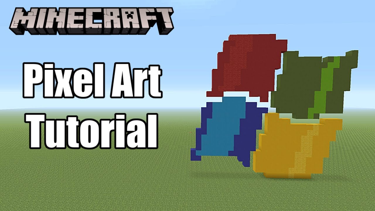 Minecraft Pixel Art Tutorial - Windows Logo