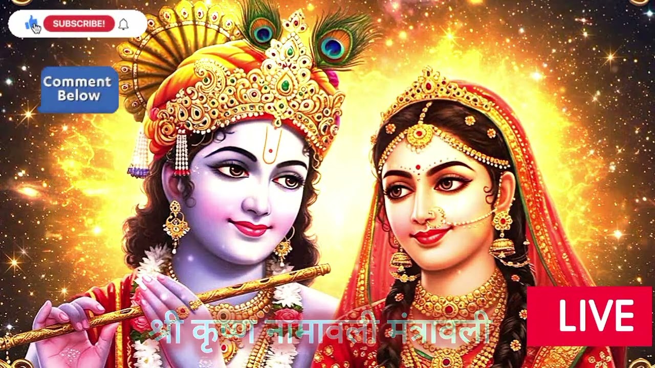 श्री कृष्ण नामावली मंत्रावली - रूप, शक्ति, करुणा और लीलाओं से युक्त श्री कृष्ण के पवित्र नाम / मंत्र