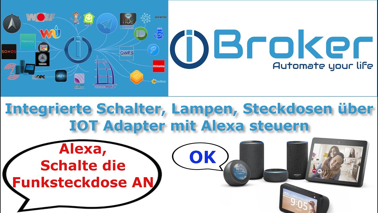 IoBroker Datenpunkt Erklärung  z.B. Lampen Geräte  in IOT Adapter bringen und über Alexa steuern