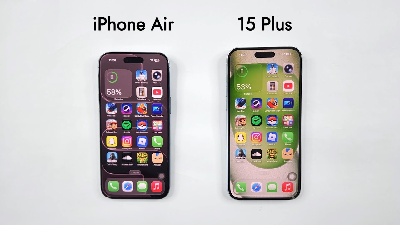 iPhone Air vs iPhone 15 Plus - SPEED TEST 