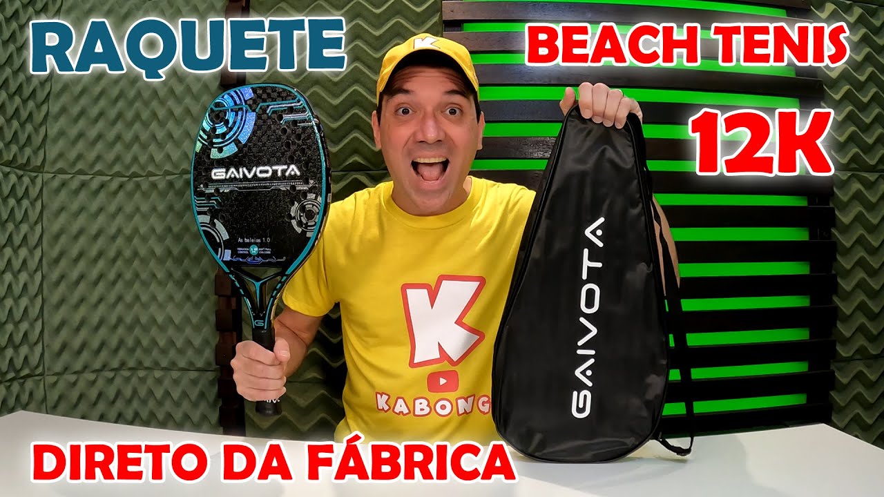 RAQUETE DE BEACH TÊNIS GAIVOTA 12K DIRETO DA FÁBRICA!