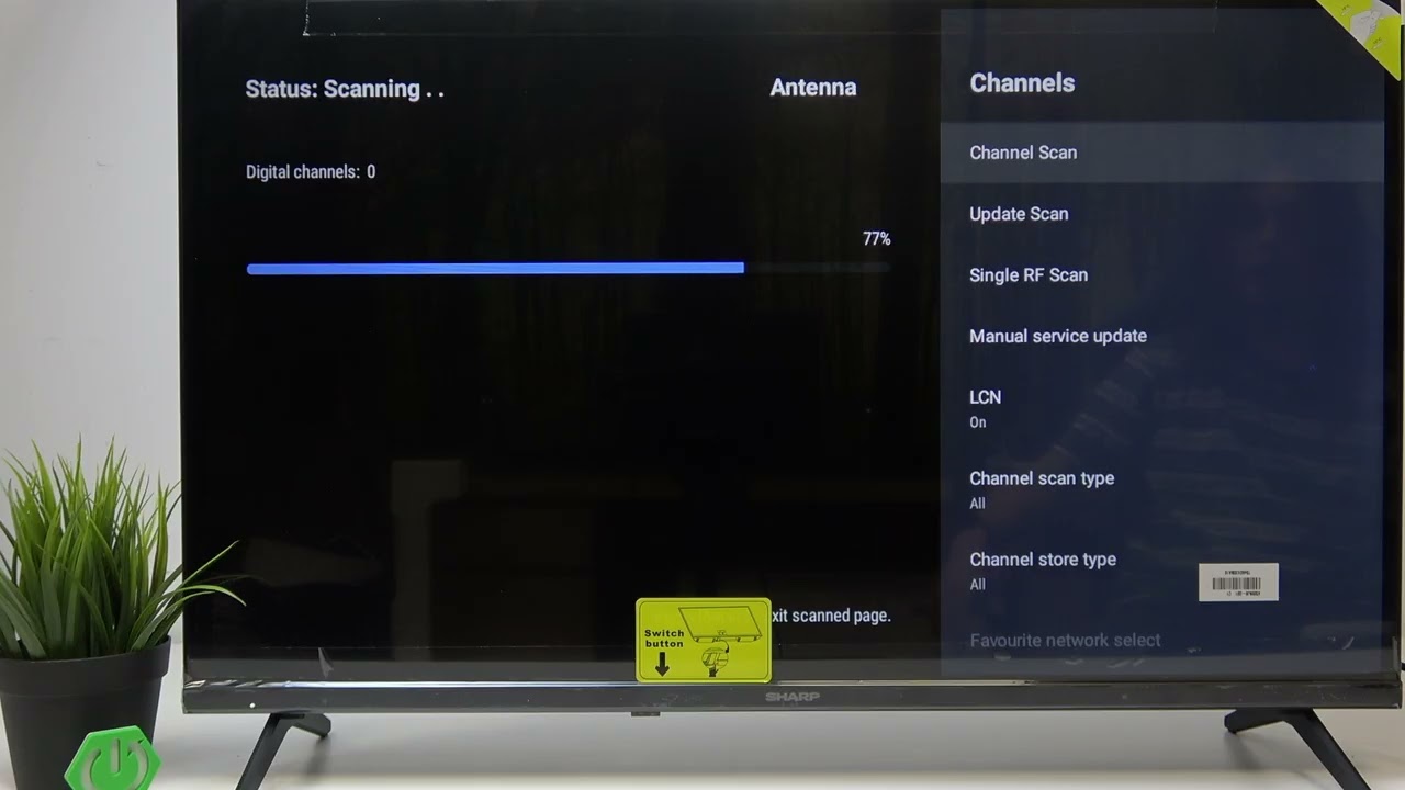 SHARP Android TV &ndash; How to Scan for Channels