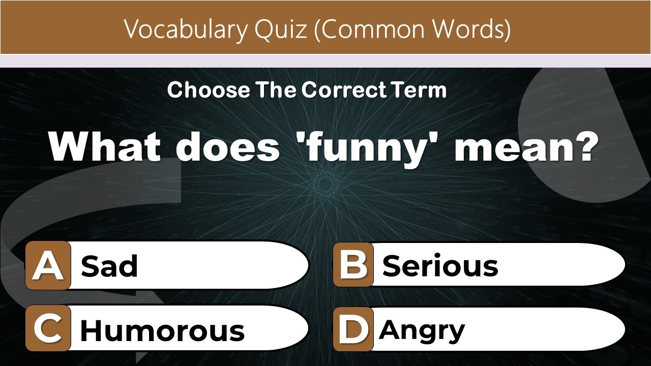 Only a Genius Can Answer These English Common Words Quiz Part 2 #2
