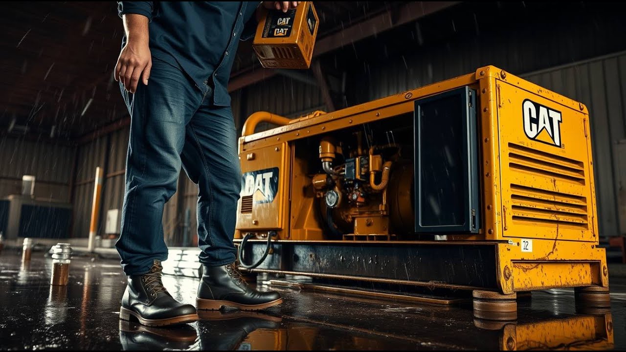 cat generator oil change