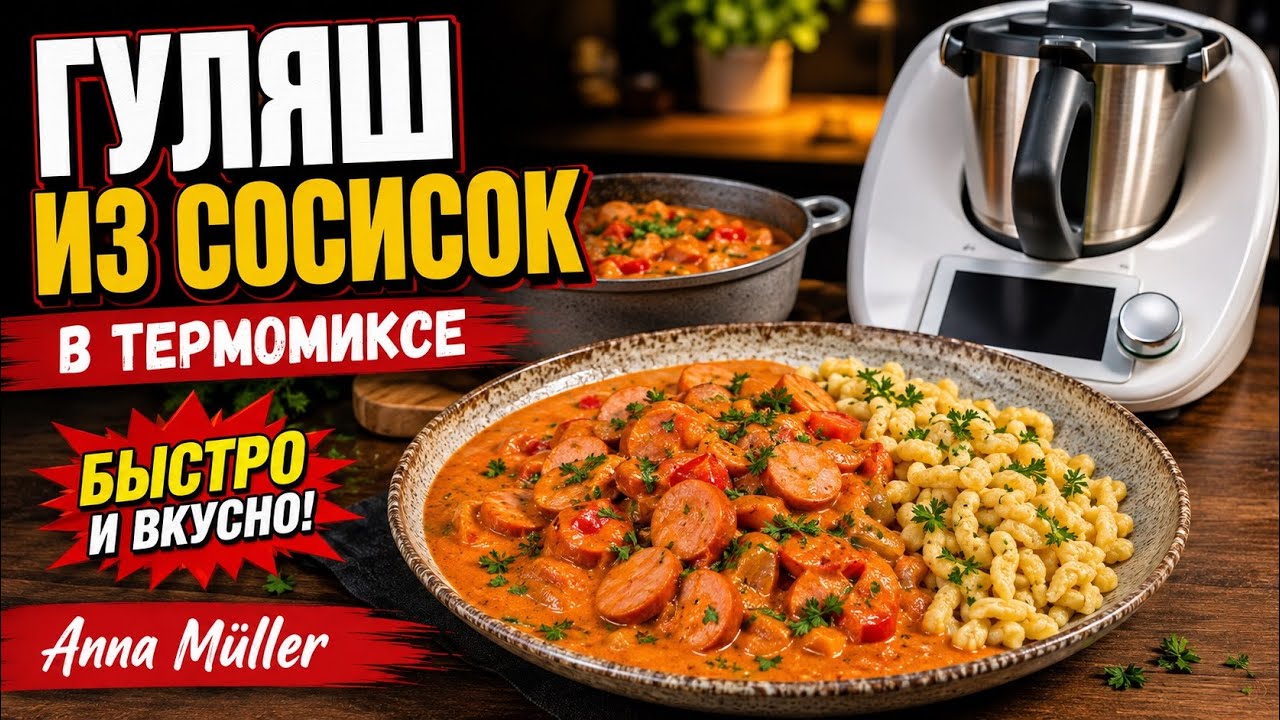 Гуляш из сосисок термомикс рецепт