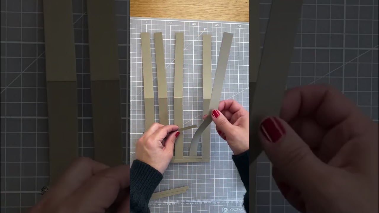 DIY WOVEN PAPER SPLIT CARD Design Idea #5