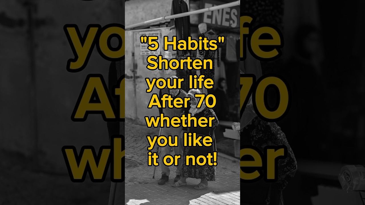 5 Habits That Shorten Your Life After 70 - Senior Health Warning!