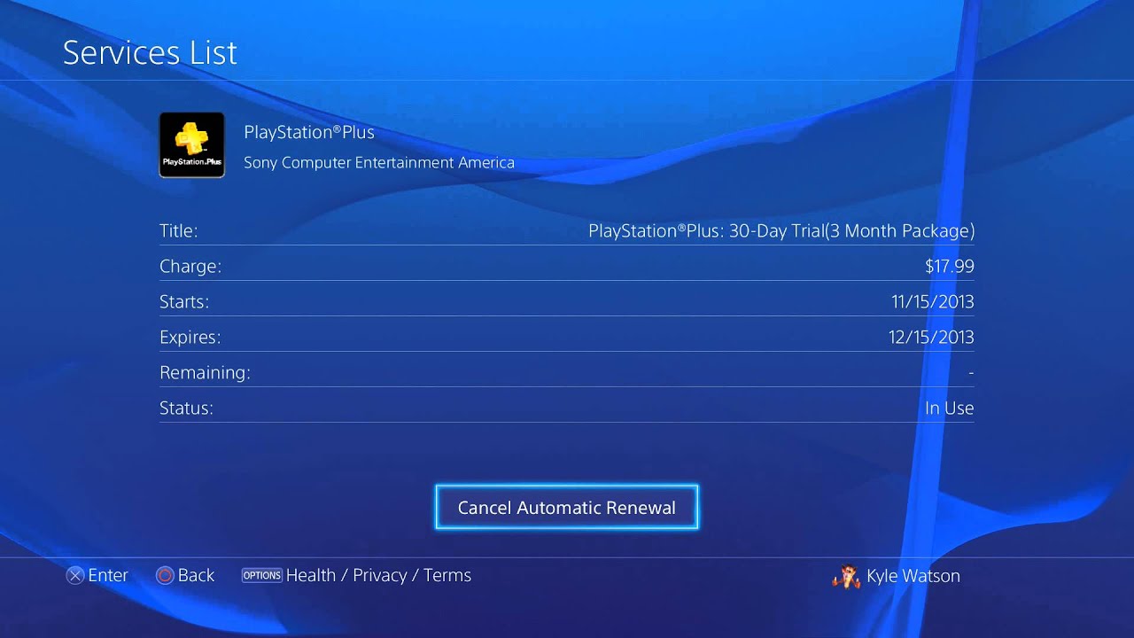 PlayStation 4 : How to cancel your PlayStation Plus Automatic Renewal!