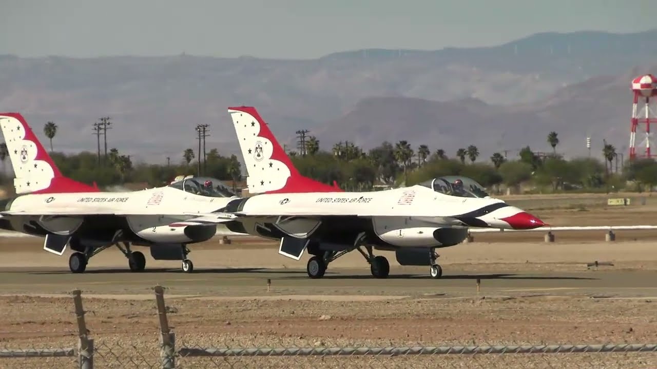 Air Force Thunderbirds Winter Training Flight at NAF El Centro on 2-21-2026