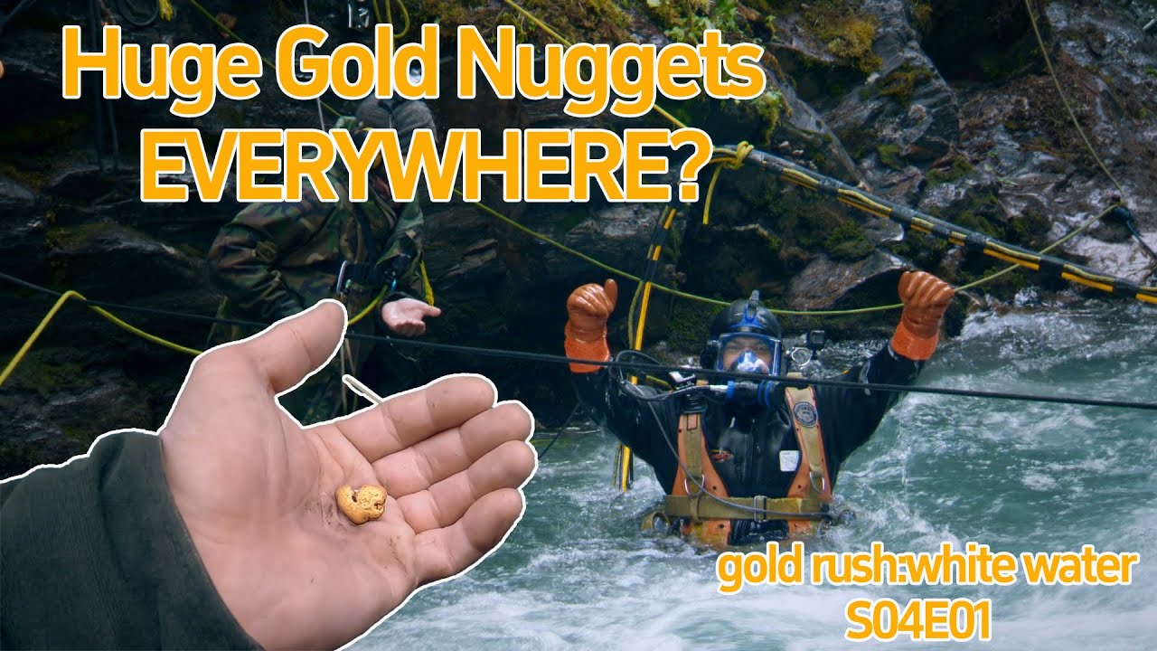 Four-Man Crew Digs Waterfalls & Rivers! Why Are Huge Gold Nuggets EVERYWHERE?