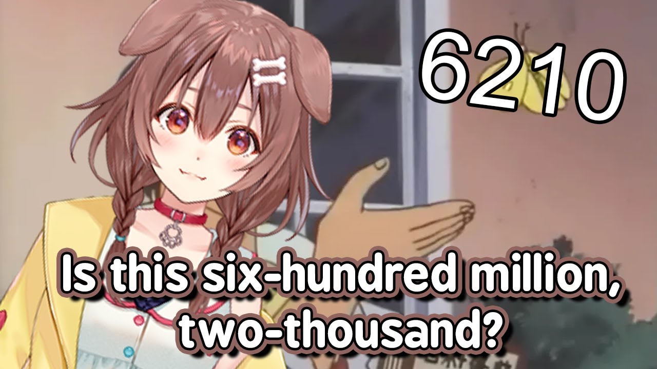 Tokyo-U Graduate Inugami Korone struggles to read [Hololive] (ENG SUB)