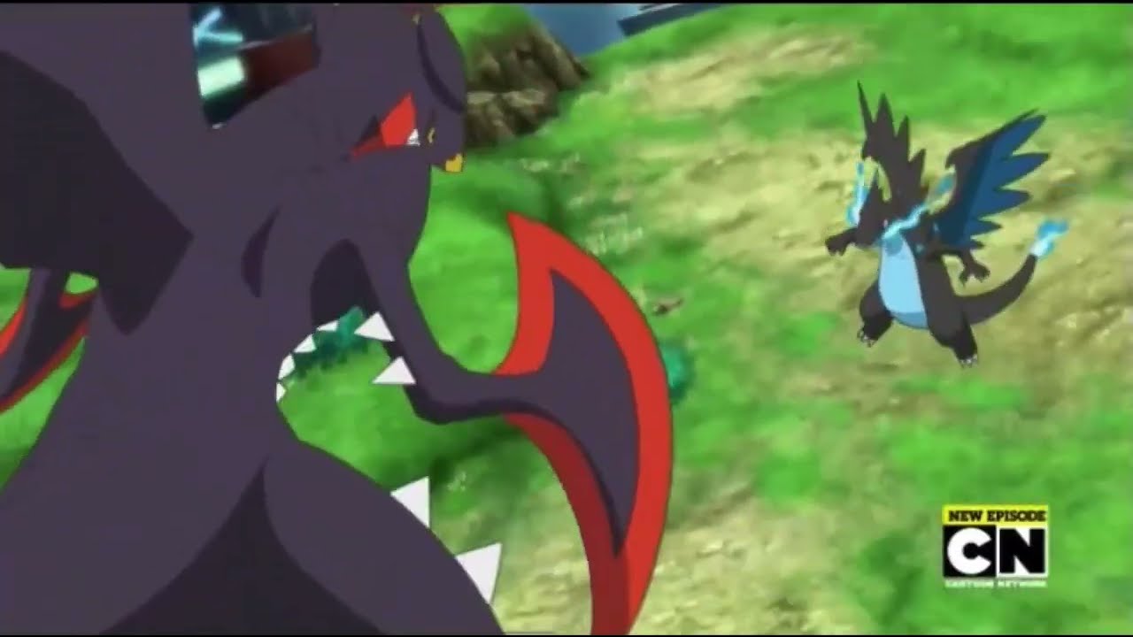 Pokemon XYZ Battle: Mega Charizard vs Mega Garchomp