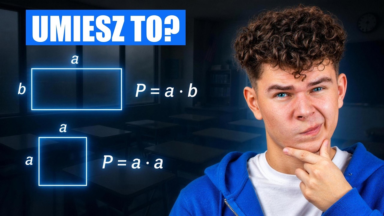 Jak obliczyć POLE PROSTOKĄTA I KWADRATU❓