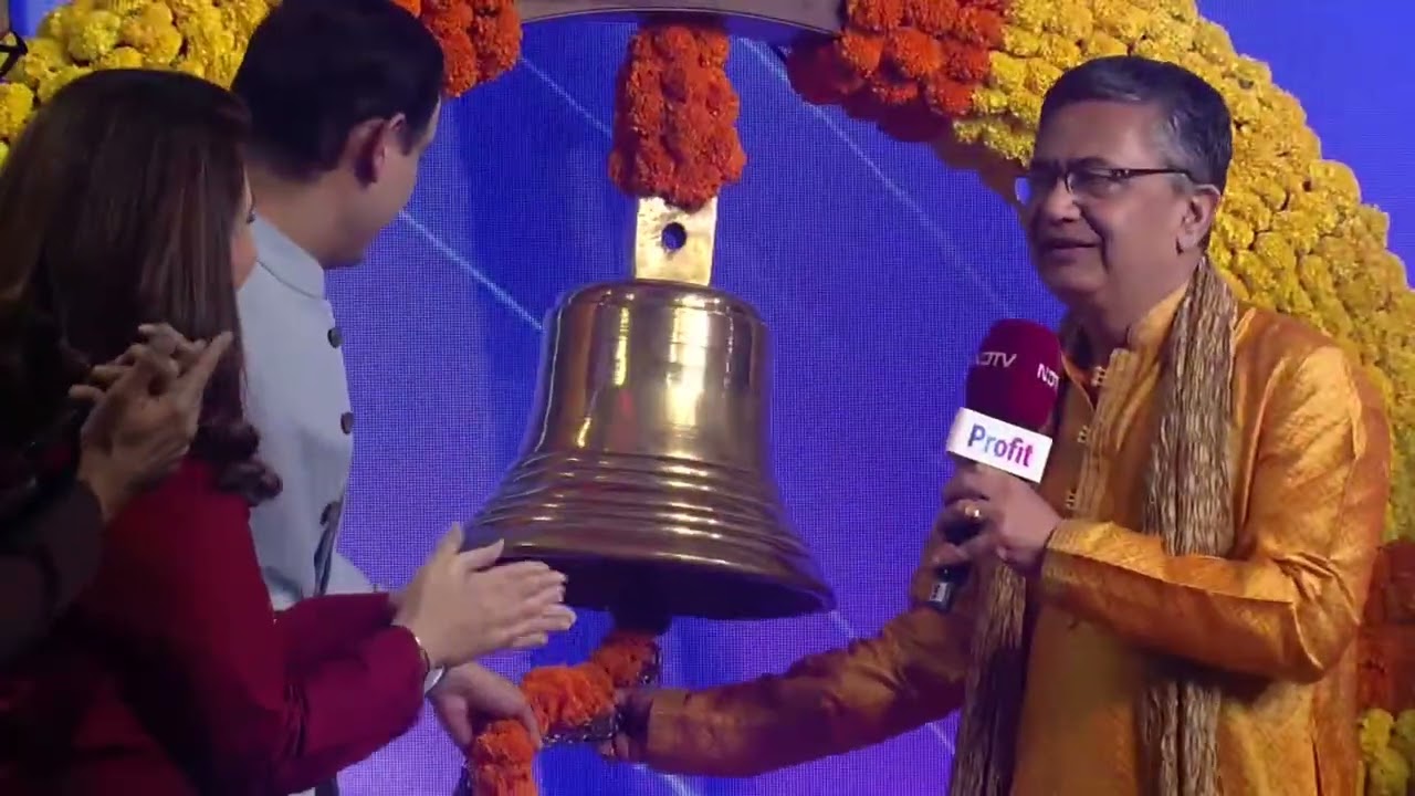 NSE MD & CEO Ashishkumar Chauhan Rings The Closing Bell At NDTV Profit IGNITE 2025