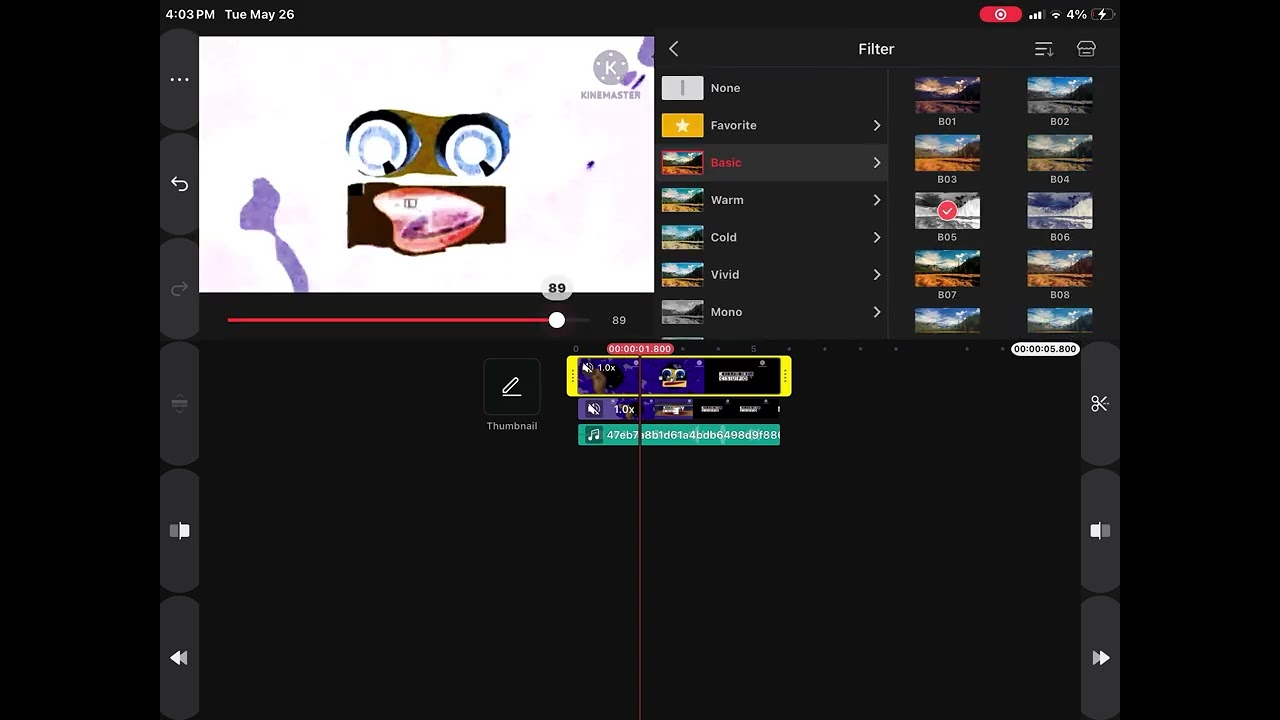 How to make confusion on kinemaster 