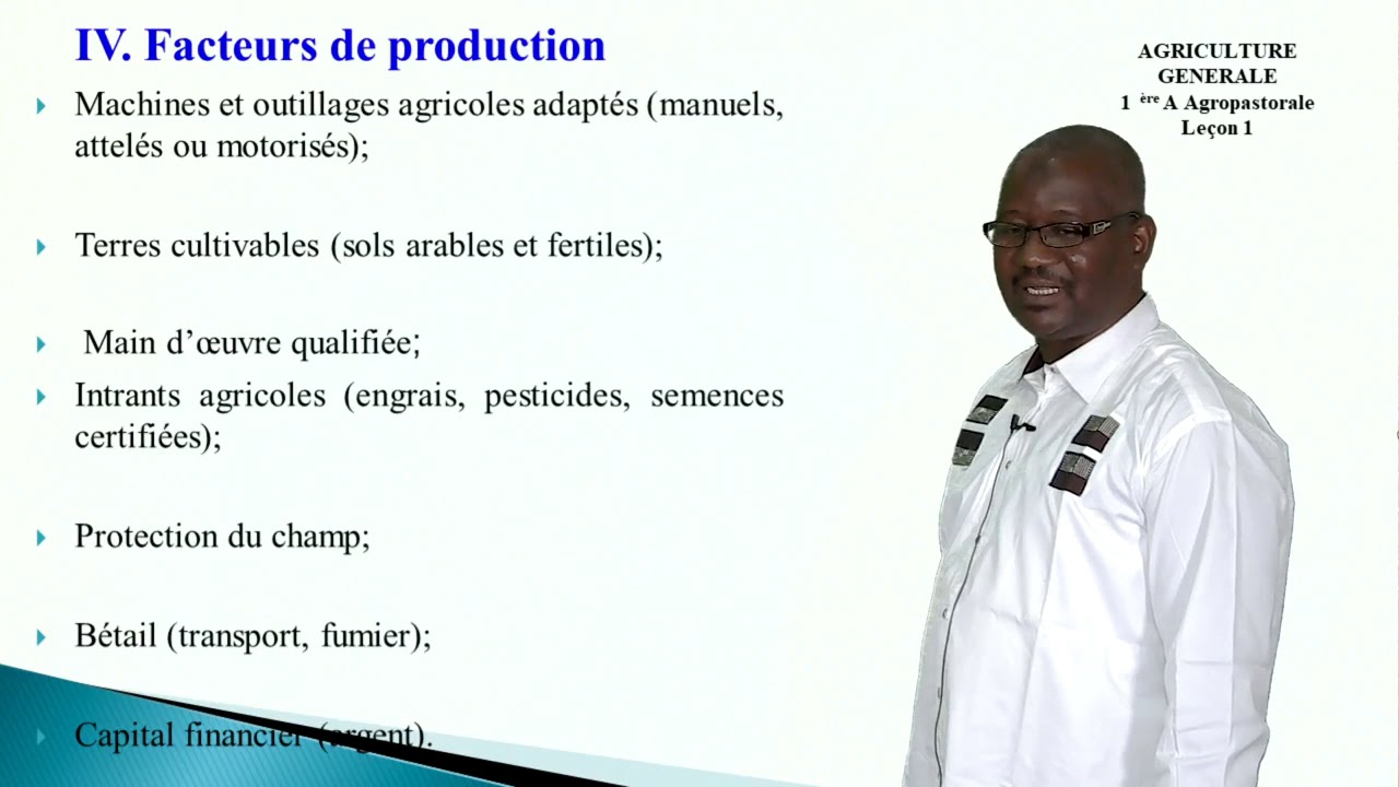 1èreA AGROPASTORAL leçon1 Agriculture Générale Notions de base