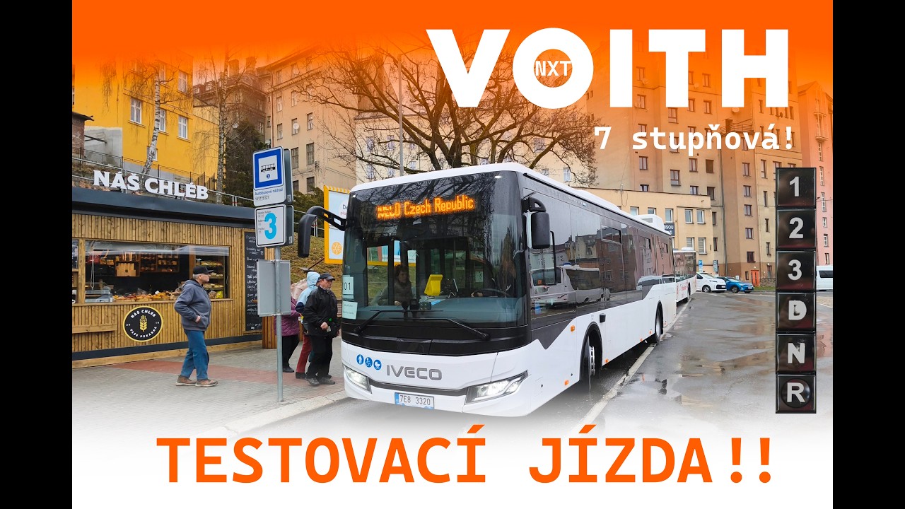 TESTOVAČKA NA MHD JABLONEC! - Iveco CROSSWAY 12M LE Mild hybrid se sedmistupňovou VOITH! 1/2