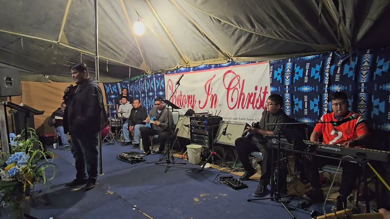 Javen Kinlacheeny “Where Could I Go/ Rain Down On Me” @ Victory In Christ Revival in Crownpoint, NM.
