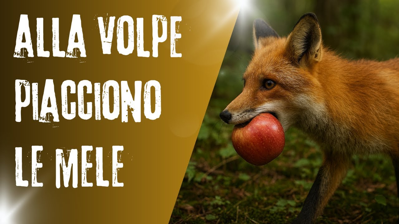 Una volpe ruba una mela 🍎🦊 | Scene incredibili dal bosco del Monferrato