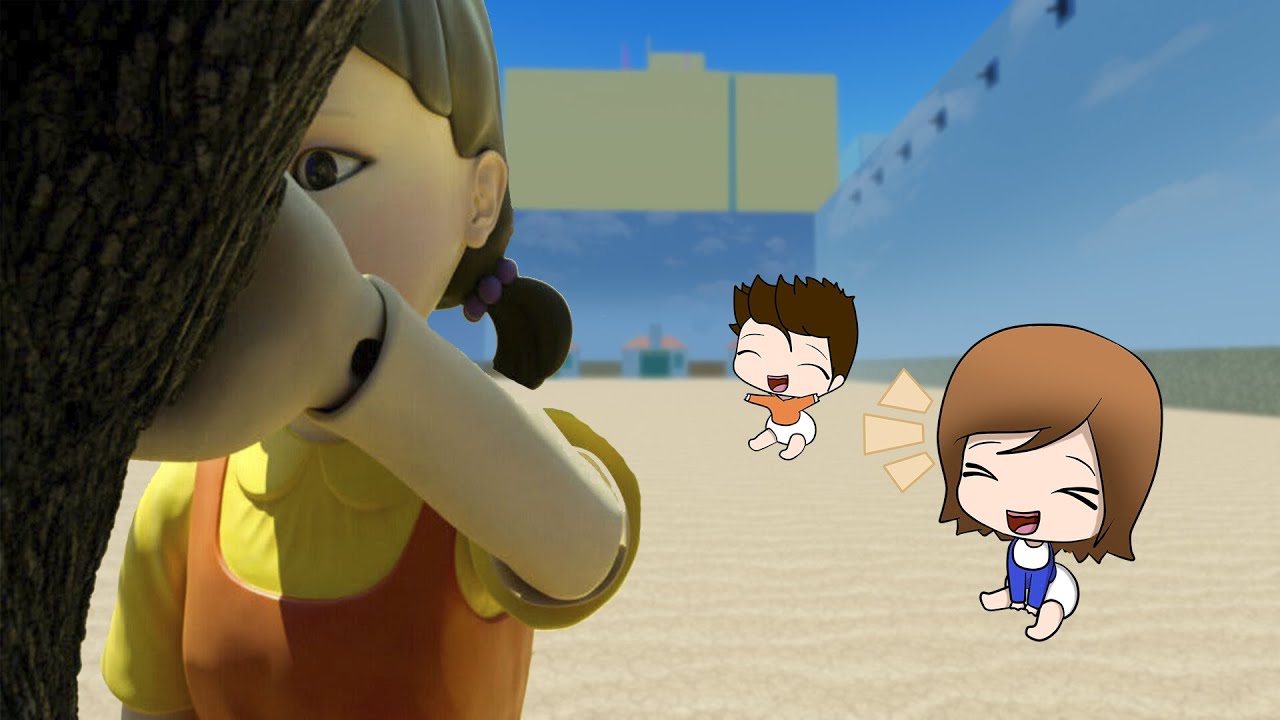 MELINITA BEBÉ JUEGA POR PRIMERA VEZ EL JUEGO DEL CALAMAR EN ROBLOX
