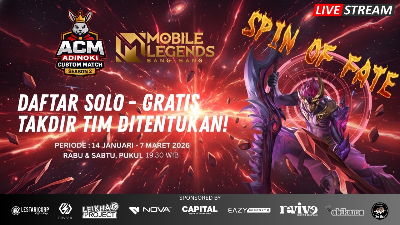 EP 14 S2 ACM MOBILE LEGENDS | CUSTOM MATCH PALING RUSUH! #mobilelegends
