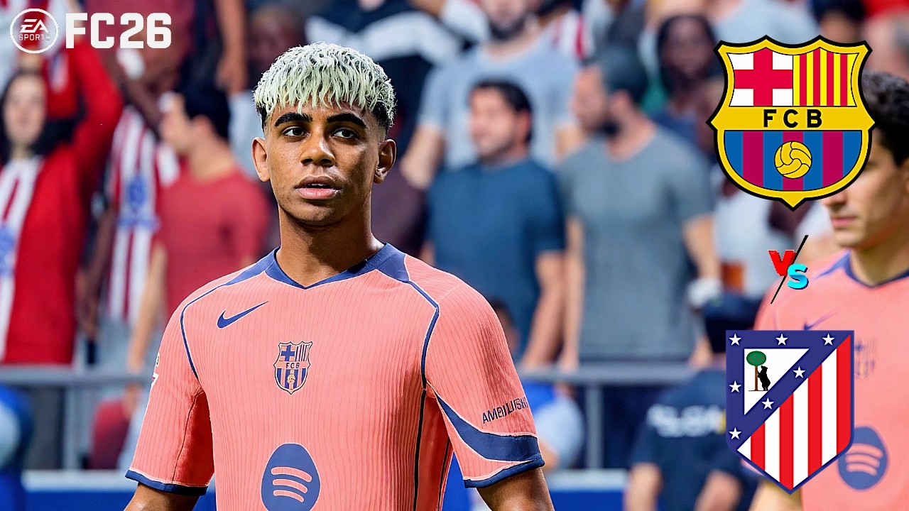 FC 26 | Barcelona vs Atlético Madrid – Copa del Rey Semi-Final! INTENSE First Leg Gameplay!