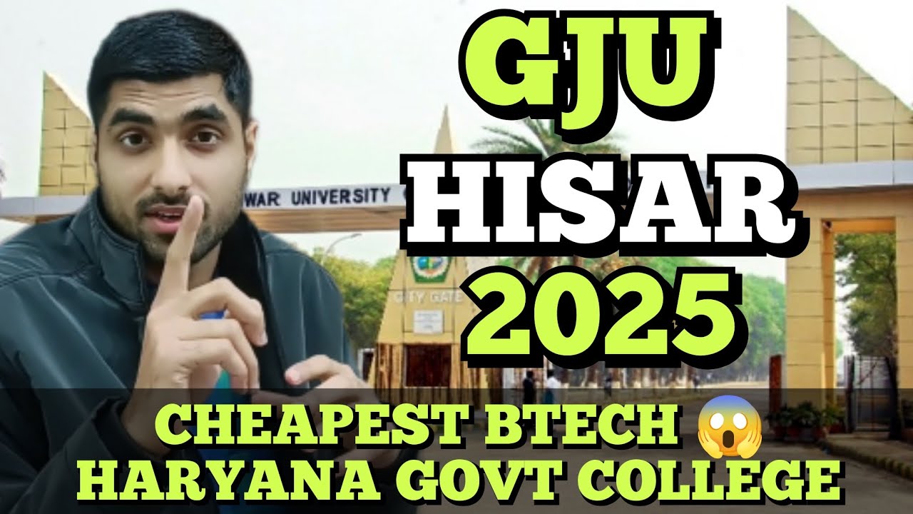 Btech Direct Admission in GJU Hisar 😱 Complete Process 💪