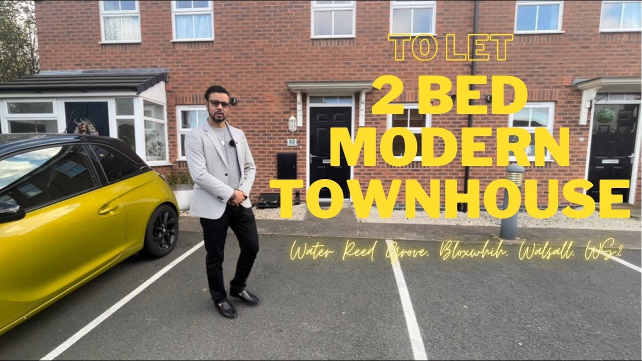 TO LET - 2 Bed Modern Town House, Water Reed Grove, Leamore, Walsall, WS2.