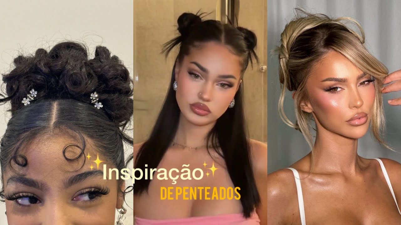Inspiração de penteados fáceis 