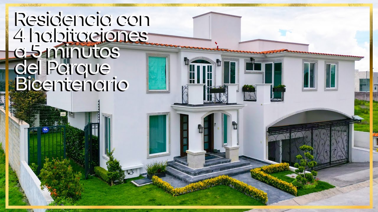 A-95 Residencia con 4 habitaciones y sótano a 5 minutos del parque Bicentenario Metepec.