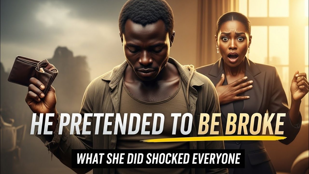 He Pretended to Be Broke to Find True Love — What She Did Shocked Everyone #africantale 