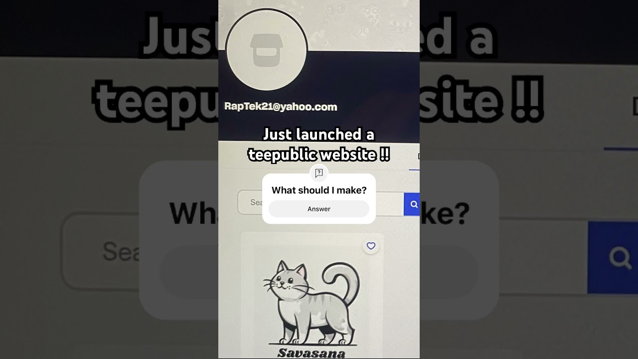 Just launched a teepublic website !! (RapTek t-shirts soon!) 