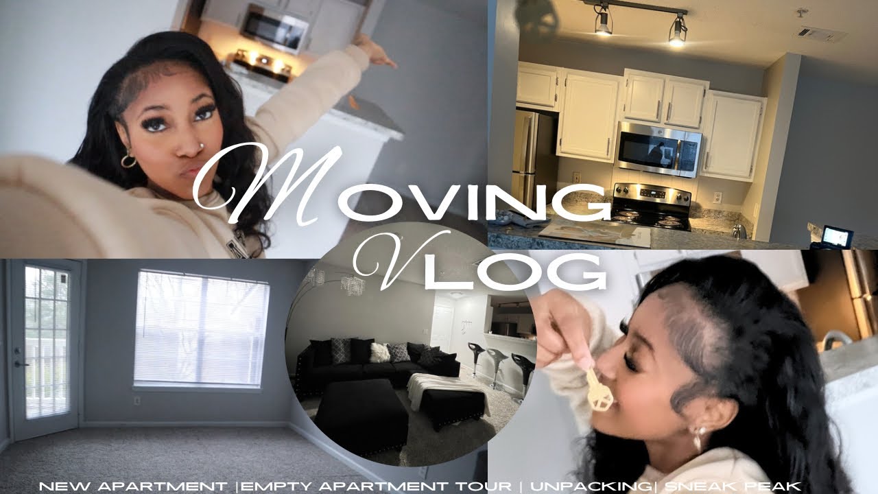FIRST APARTMENT LIVING ALONE| moving vlog + empty apartment tour + cooking + sneak peak of furniture