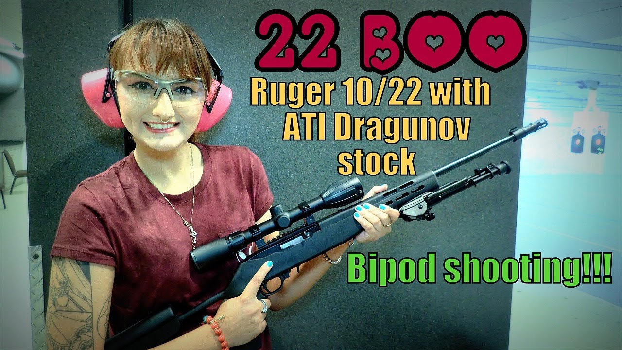 Ruger 10/22 // ATI Dragunov stock with CVLIFE Bipod // 22 Boo Shoots EP.6