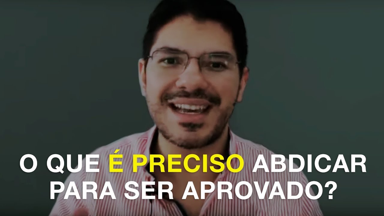 DICA: O que &eacute; preciso abdicar para ser Aprovado? | Gerson Arag&atilde;o