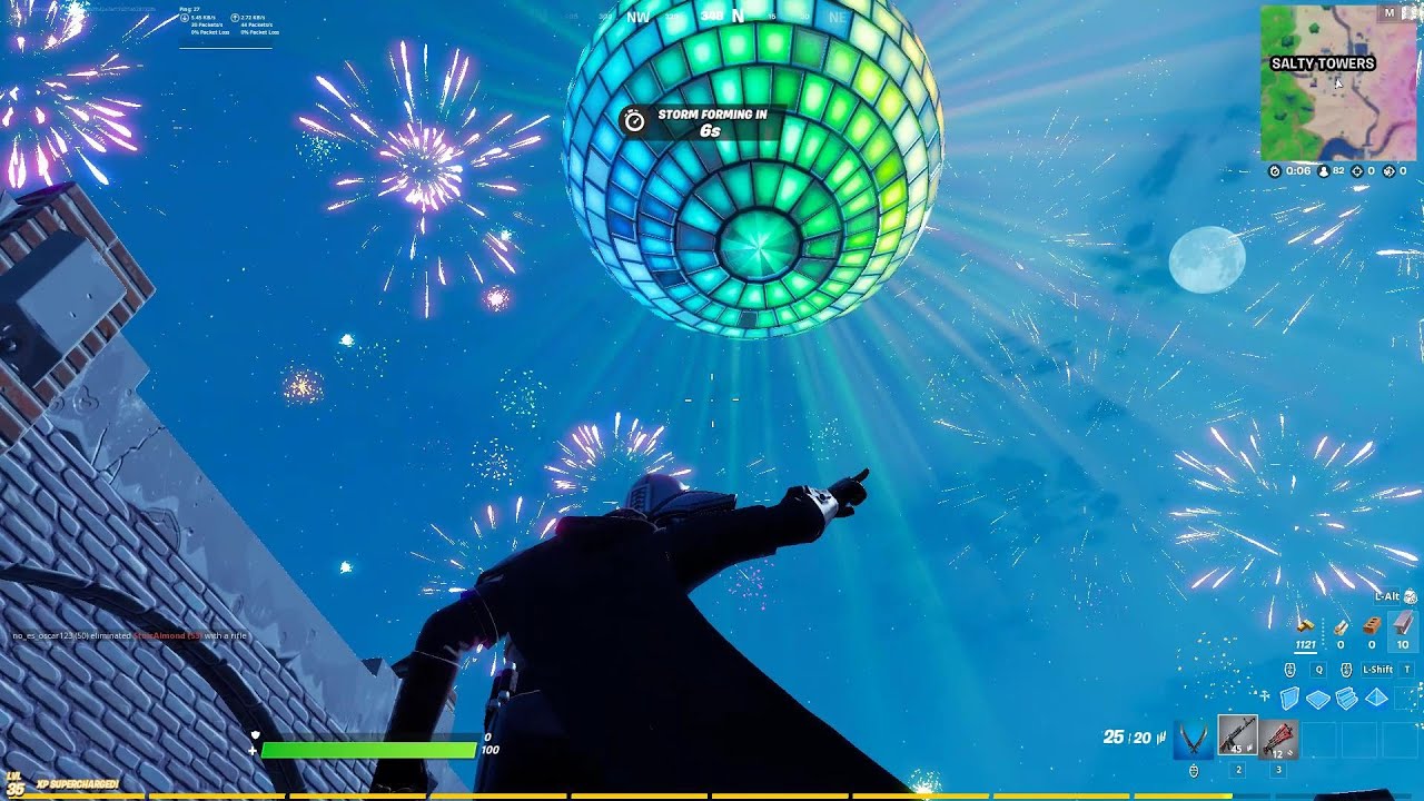 FORTNITE NEW YEAR'S EVENT 2021!!!  (EVERY HOUR! I watched 3 of them!!!)  Happy New Year!!!😄😄😄