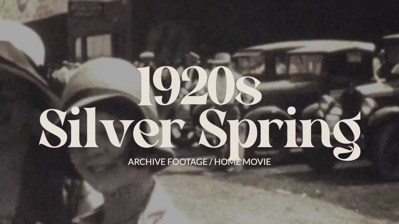 Archive footage of 1920s Silver Spring | Maryland archive home movie film