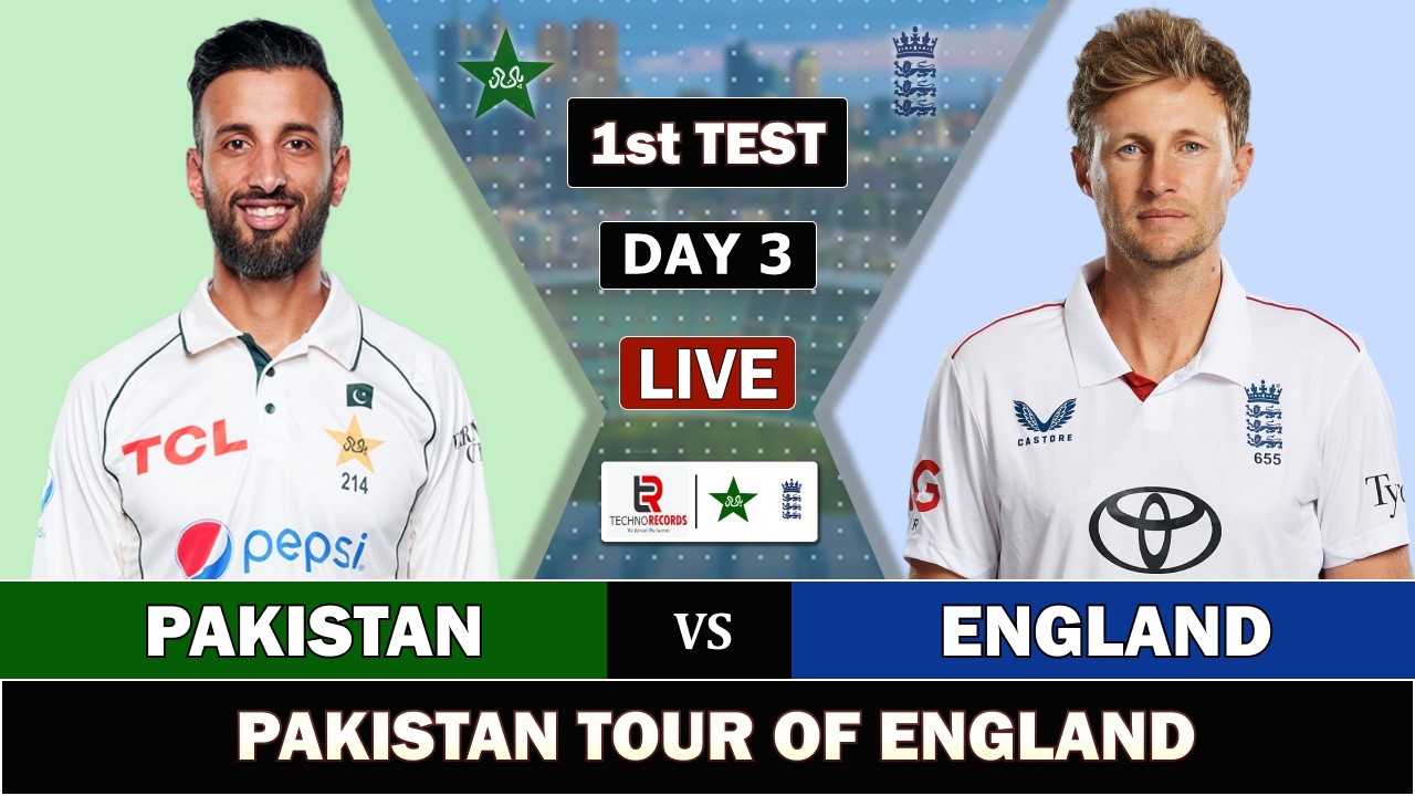 🔴LIVE: PAKISTAN vs ENGLAND 1st TEST MATCH DAY 3 | PAK vs ENG LIVE CRICKET MATCH COMENTARY PAK BAT