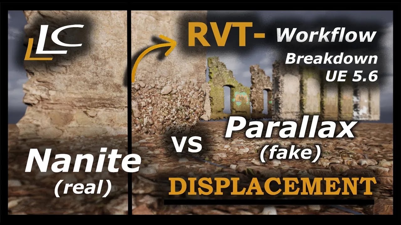 Nanite vs Parallax Displacement | RVT Layering Breakdowns on Quixel Walls