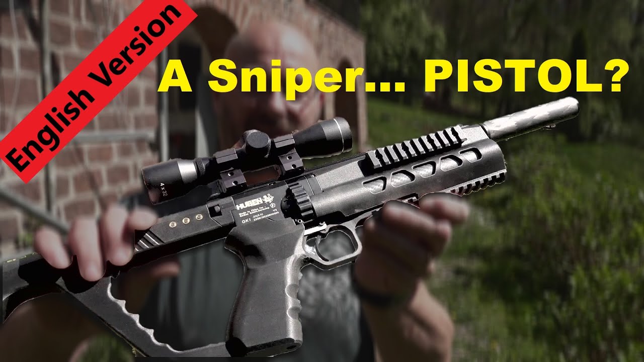55 yds with a... PISTOL airgun? Huben GK1 Carbine Kit!