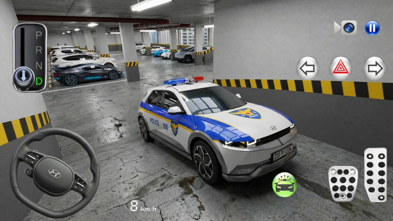 Hyundai Ioniq 5 Korean Police Car | 3D Driving Class