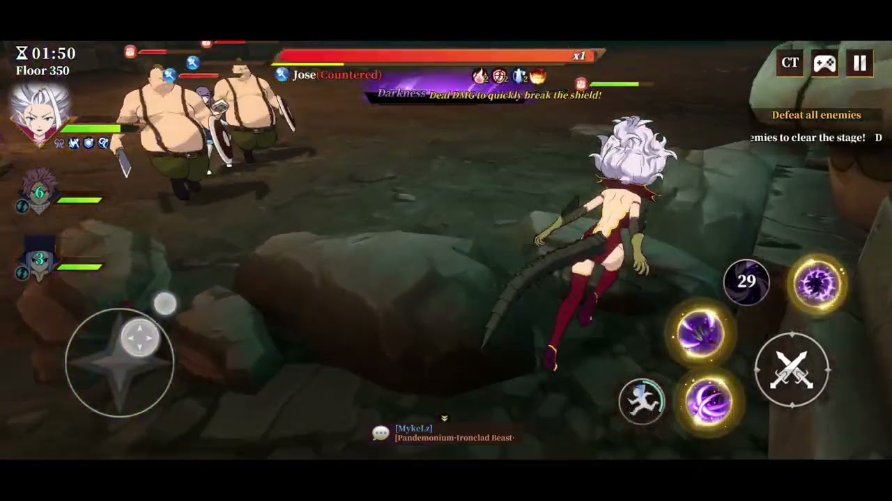 Perdition Palace Floor 350 - VS Jose (Weakness: Darkness) - Fairy Tail Fierce Fight