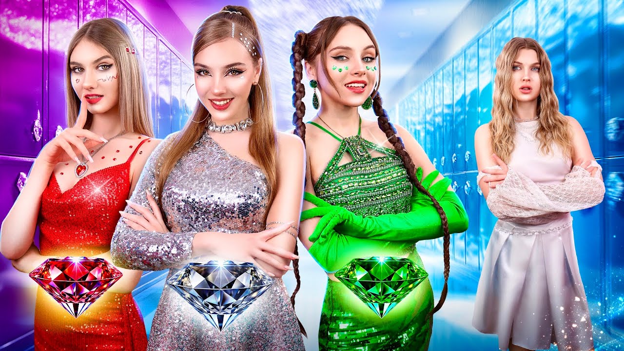 Le Mean Girls diventano gioielli! Ragazza smeraldo, diamante e rubino!