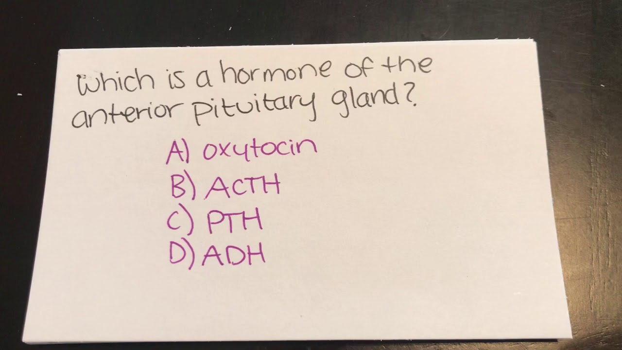 A&P Endocrine Quiz