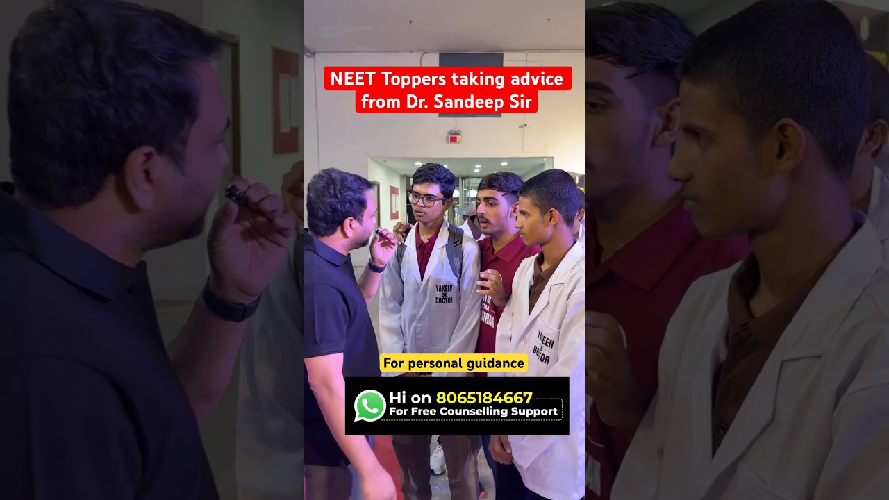NEET Toppers taking advise from Dr. Sandeep Sir! #neet #neet2026 #pwmeded #medico #neetresult