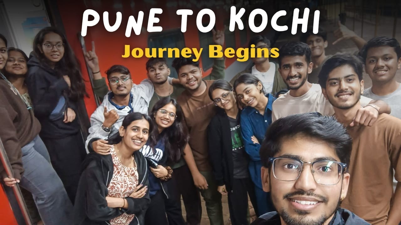 Pune to Kochi🫸 journey begins 😉