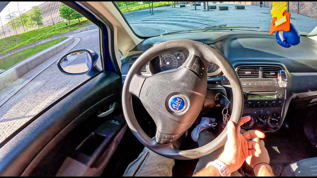 2007 Fiat Grande Punto [1.2 8V 65HP] |0-100| POV Test Drive #1752 Joe Black