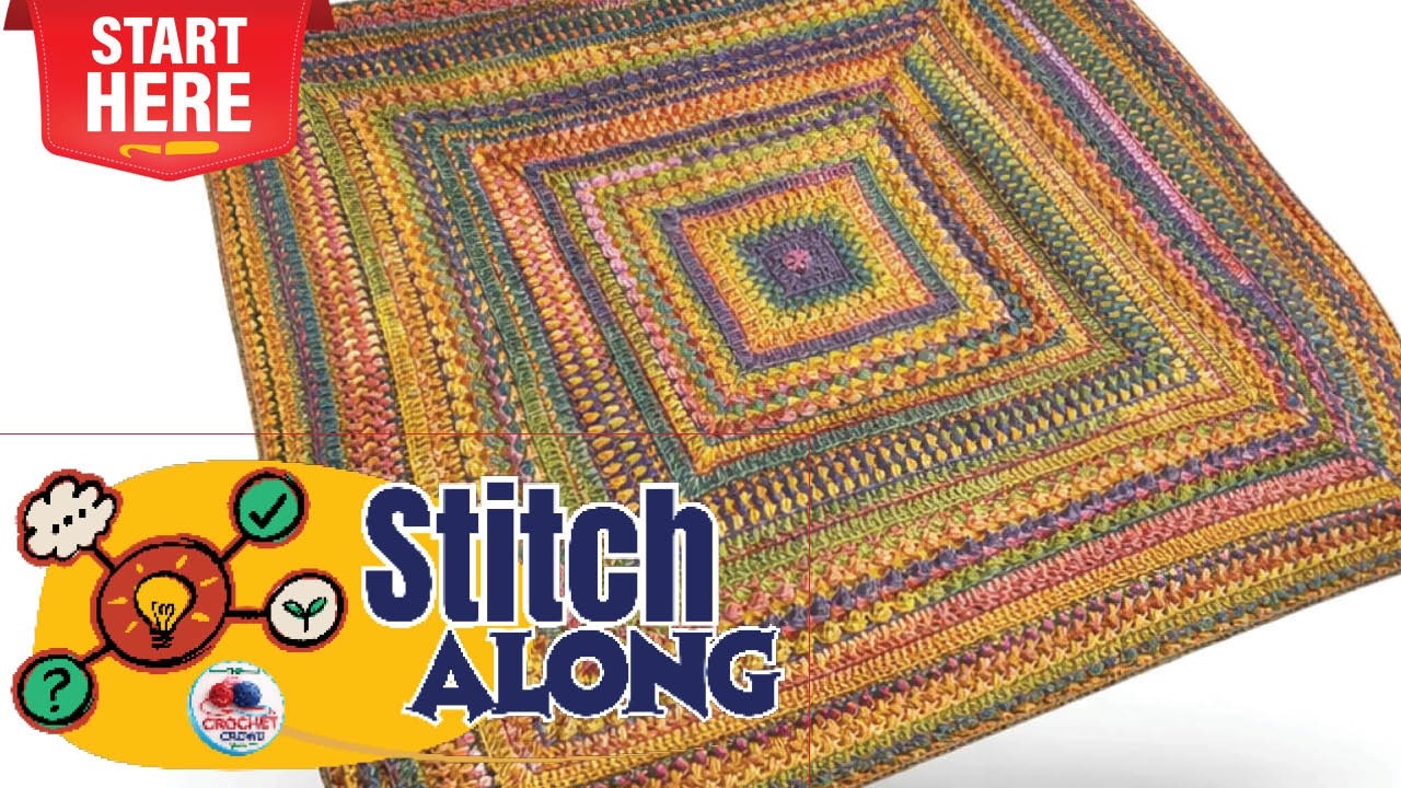 Stitch Sampler Fun! Red Heart Bitty Stripes Blanket Pattern & Tutorial