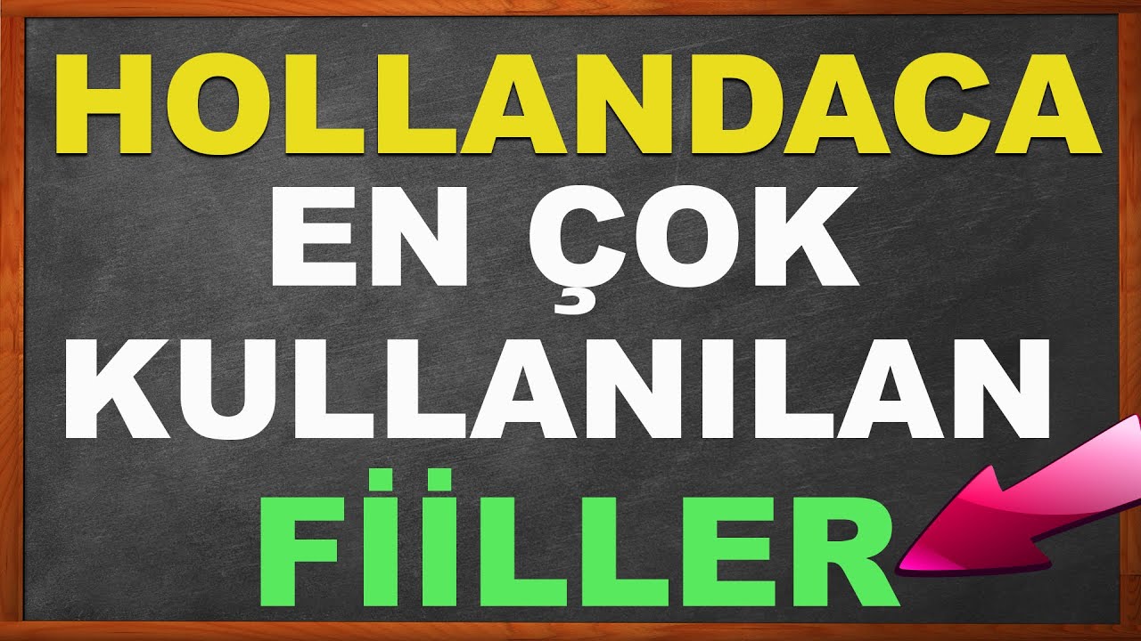 HOLLANDACA EN ÇOK KULLANILAN FİİLLER (Hollandaca Dersleri)